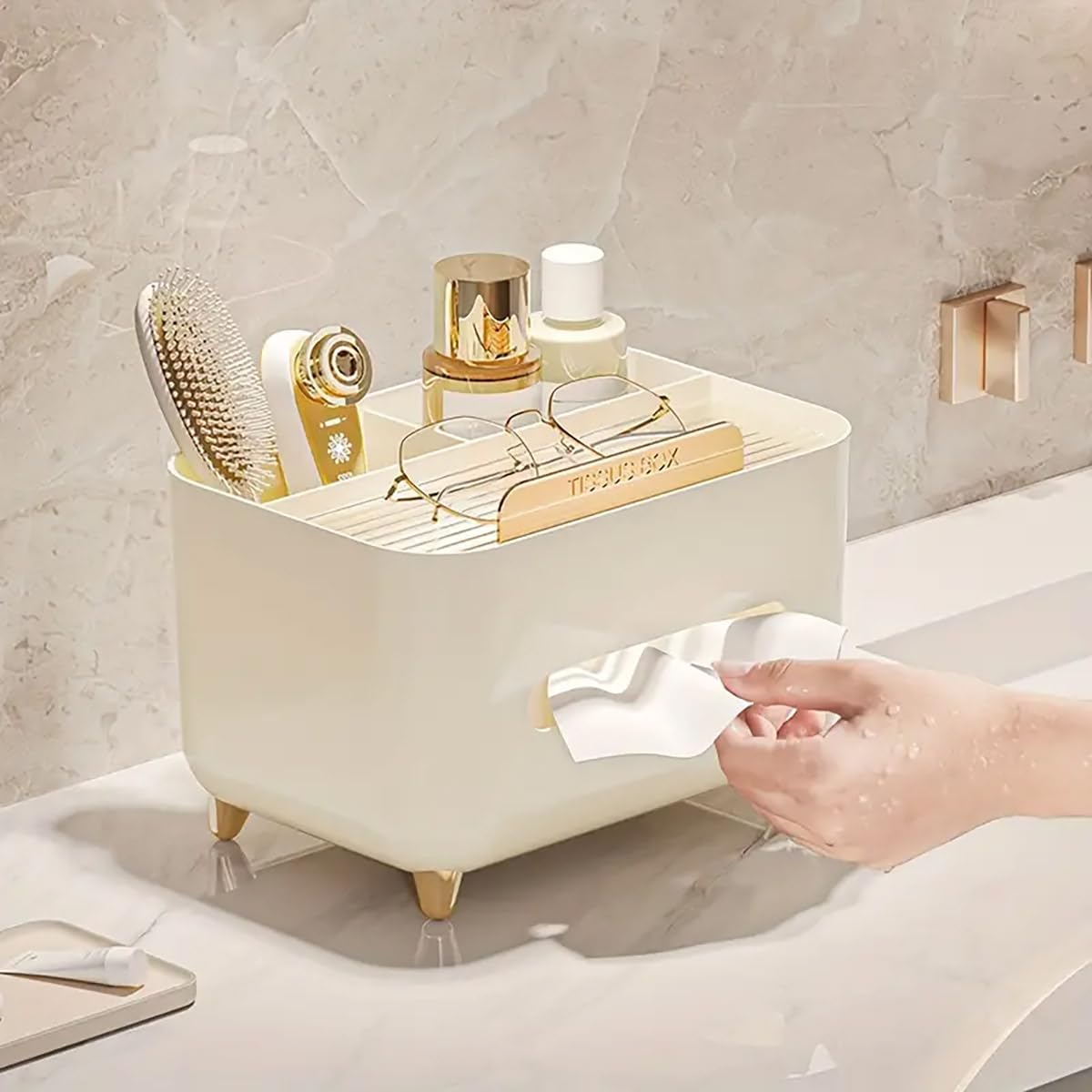 Multifunctional Desk Organizer Tissue Box