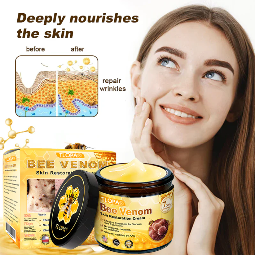 🍅🔥TLOPA® Bee Venom Skin Restoration Cream — 🔥Limited Time 80% OFF🔥