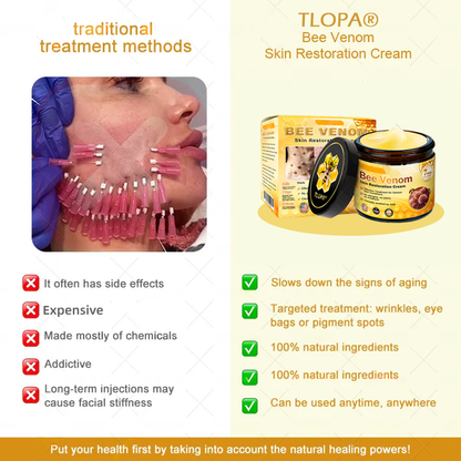 🍅🔥TLOPA® Bee Venom Skin Restoration Cream — 🔥Limited Time 80% OFF🔥