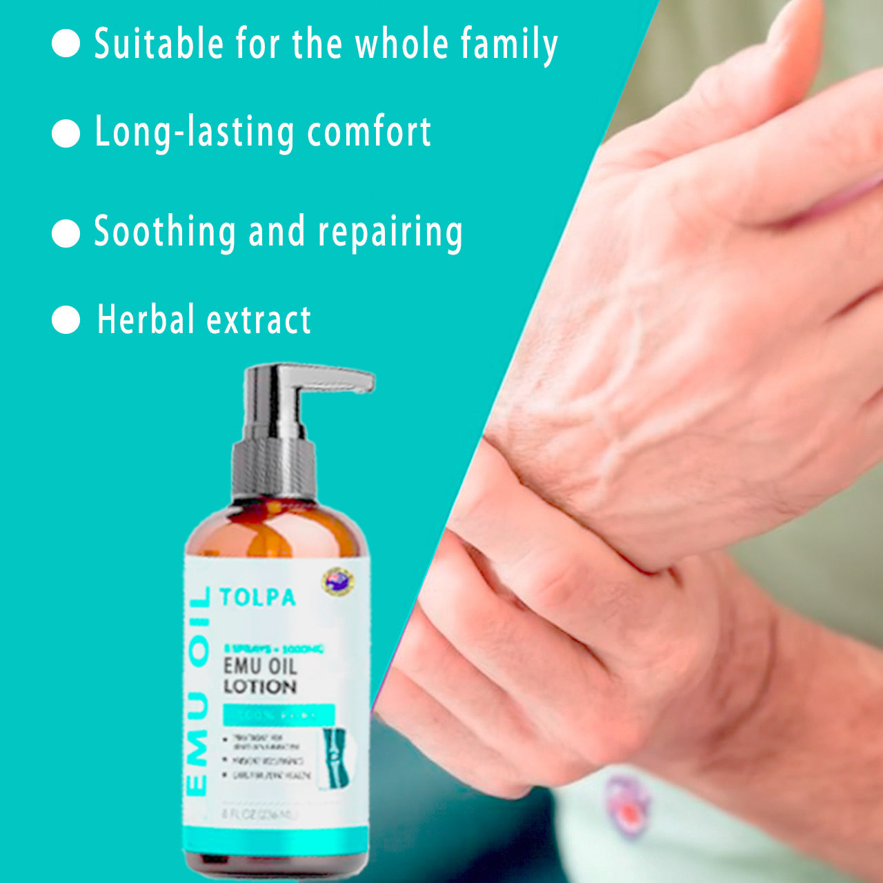 ✅Official Store: TLOPA® Turmeric and Emu Oil Arthritis Pain Relief Massage Lotion 👨‍⚕️