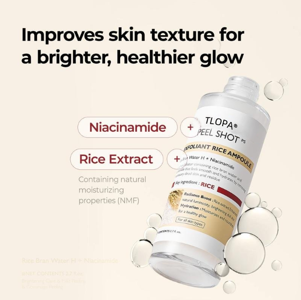 TLOPA® Peel Shot Glow Rice Ampoule Set