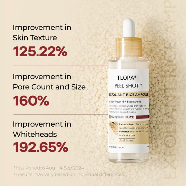 TLOPA® Peel Shot Glow Rice Ampoule Set