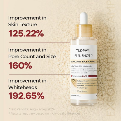 TLOPA® Peel Shot Glow Rice Ampoule Set