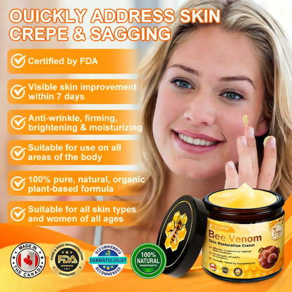 🍅Made and Shipped from Canada 💯TLOPA® Bee Venom Skin Restoration Cream⏳ LAST DAY 80% OFF⚡