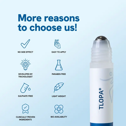 Last Day Offer🔥TLOPA® Hair Growth Roll-On Serum – See hair growth in 4 weeks