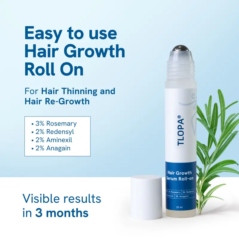 Last Day Offer🔥TLOPA® Hair Growth Roll-On Serum – See hair growth in 4 weeks