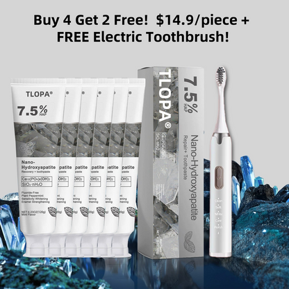 🔥 Final Day 50% OFF 🔥- Official Store💎 Fluoride-Free Hydroxyapatite Toothpaste