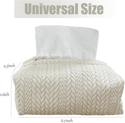 Rectangular Cotton Tissue Box Cover
