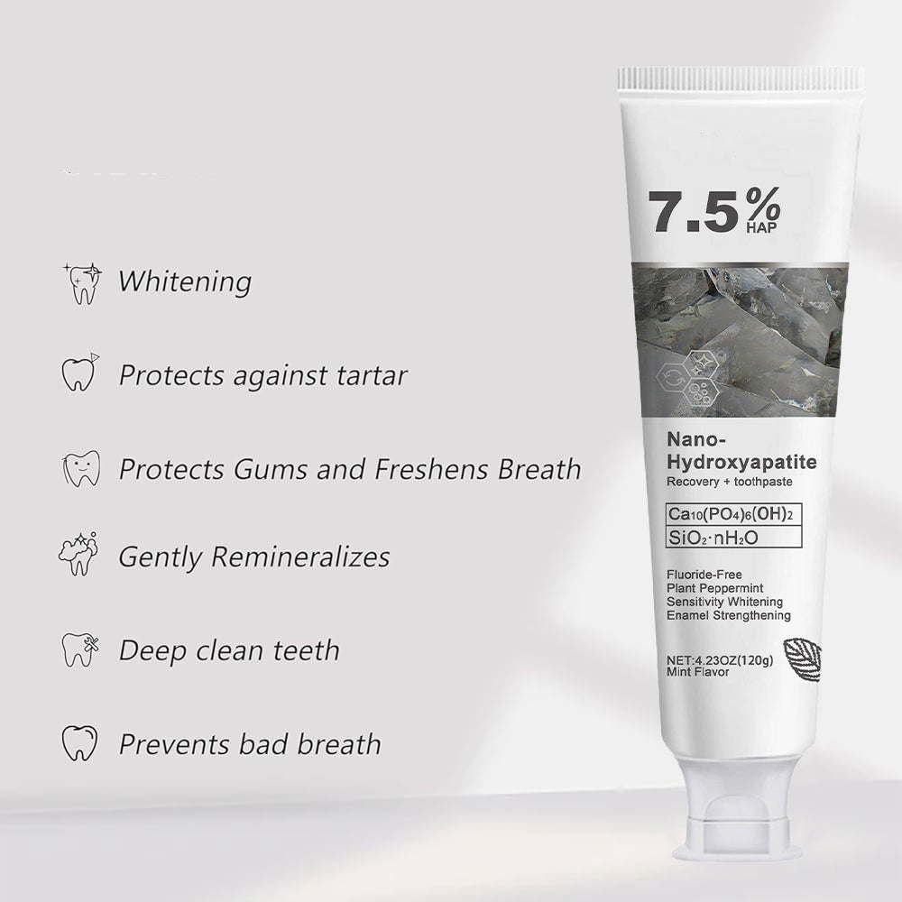 💎🔥 Final Day 75% OFF 🔥- Official Store💎 Fluoride-Free Hydroxyapatite Toothpaste