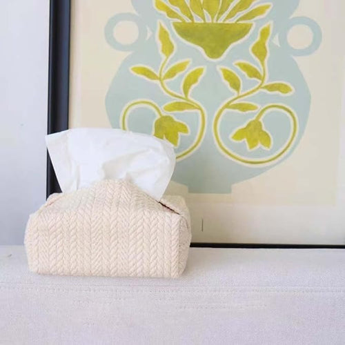 Rectangular Cotton Tissue Box Cover