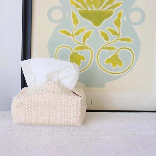 Rectangular Cotton Tissue Box Cover