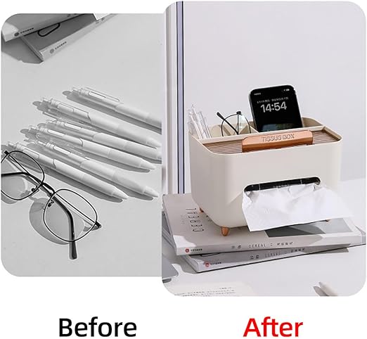 Multifunctional Desk Organizer Tissue Box