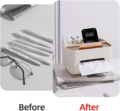 Multifunctional Desk Organizer Tissue Box
