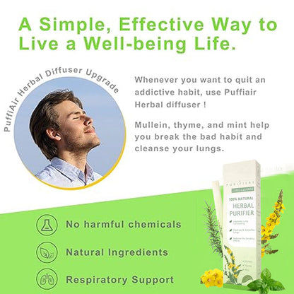 🏆【Upgraded 600-Puff】Breathe Bliss™ Mullein Relaxation Stick – Soothes Lungs, Detoxifies, Freshens Breath