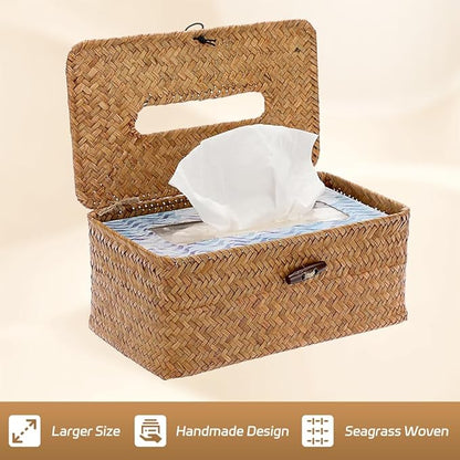 Seagrass Woven Facial Tissue Dispenser