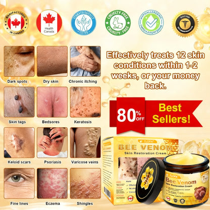 🍅Made and Shipped from Canada 💯TLOPA® Bee Venom Skin Restoration Cream⏳ LAST DAY 80% OFF⚡