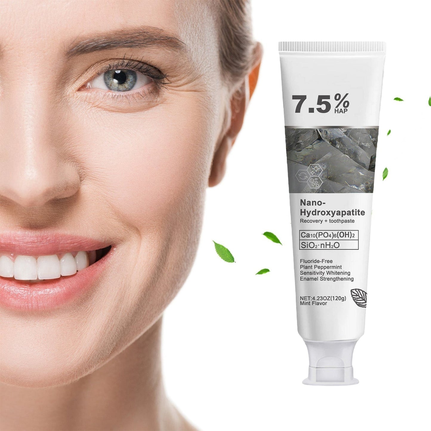 💎🔥 Final Day 75% OFF 🔥- Official Store💎 Fluoride-Free Hydroxyapatite Toothpaste