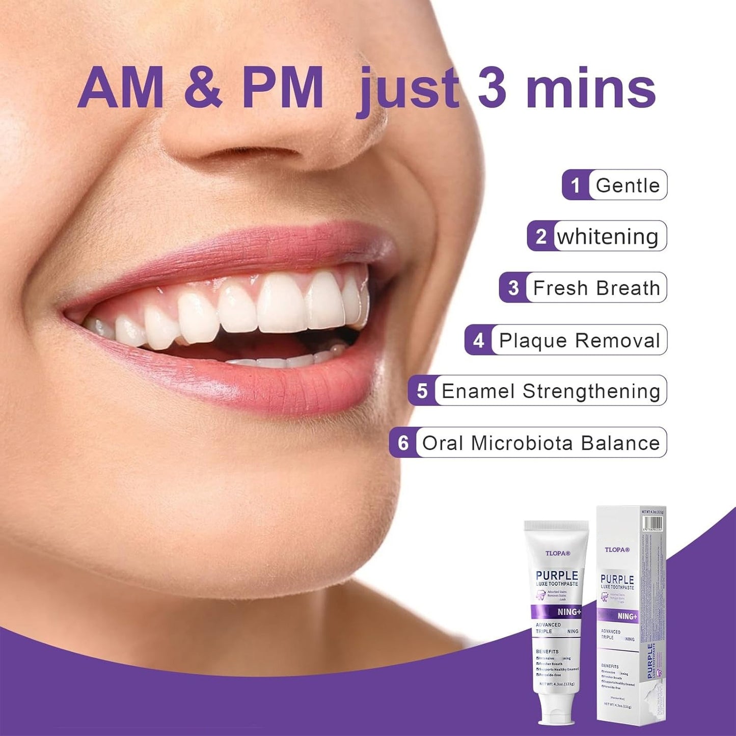 TLOPA® Purple Luxe Toothpaste