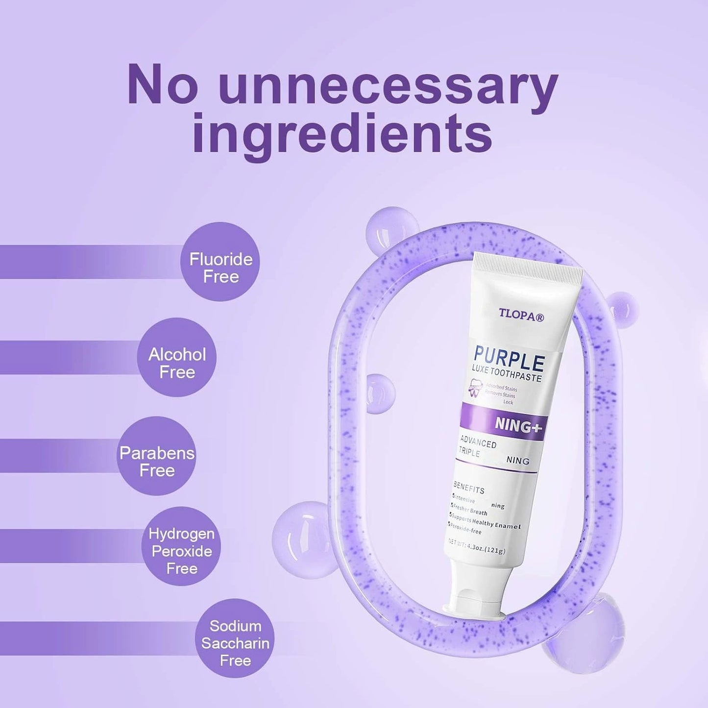 TLOPA® Purple Luxe Toothpaste