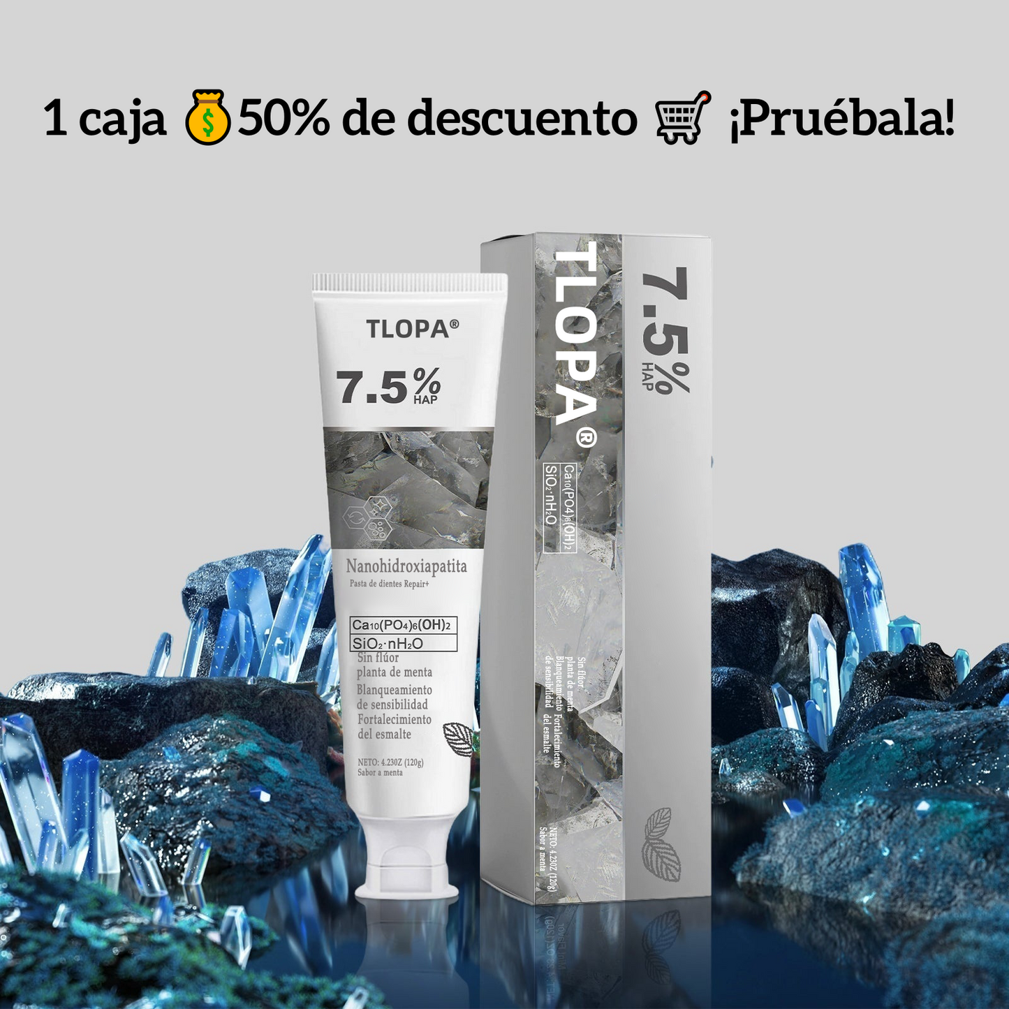 🔥Último día 50% de descuento 🔥- Tienda oficial💎 Pasta dental con hidroxiapatita sin flúor