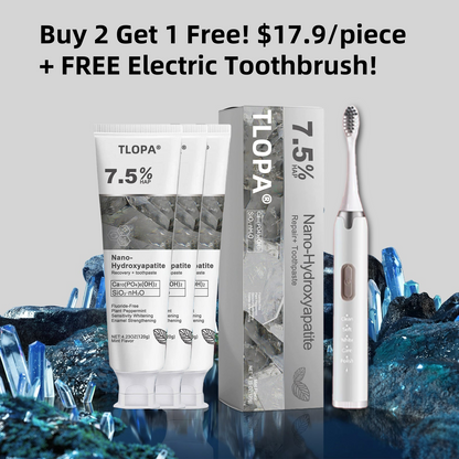 🔥 Final Day 50% OFF 🔥- Official Store💎 Fluoride-Free Hydroxyapatite Toothpaste